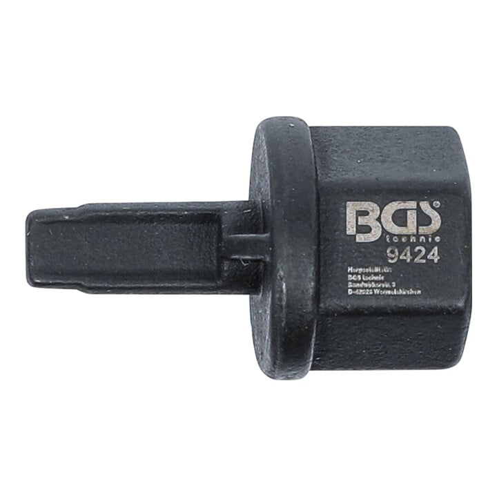 BGS Ölablassschrauben-Spezialprofil-Bit-Einsatz 9424, Antrieb Innenvierkant 10 mm (3/8"), für VAG