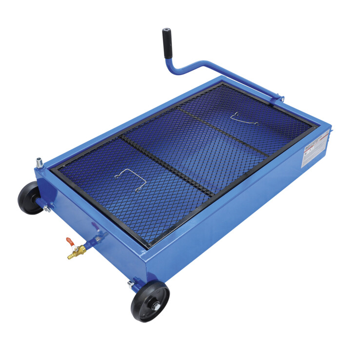 BGS olie-opvangbak, mobiel 55 l aftapkraan met afsluitfunctie
