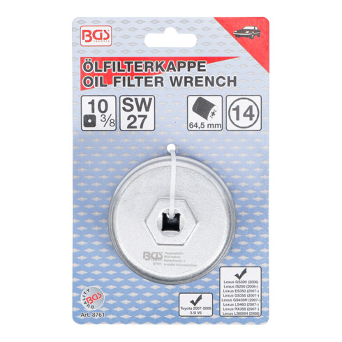 BGS Oliefiltersleutel | 14-kant | Ø 64,5 mm | voor Lexus, Toyota