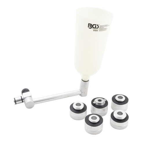 BGS olievuldop adapter set aluminium uitvoering