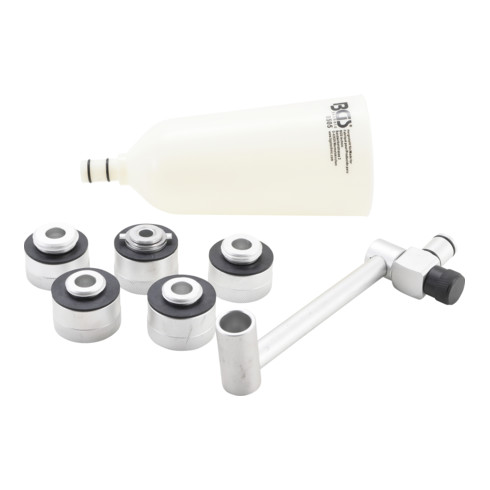 BGS olievuldop adapter set aluminium uitvoering