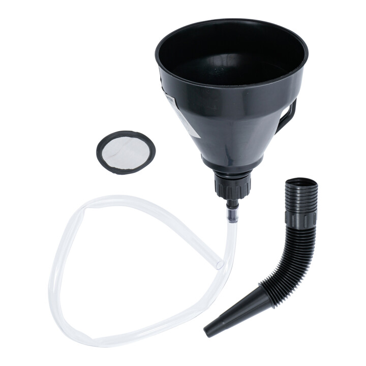 BGS Olievultrechterset met flexibele buis en slang Ø 135 mm 3 dlg.