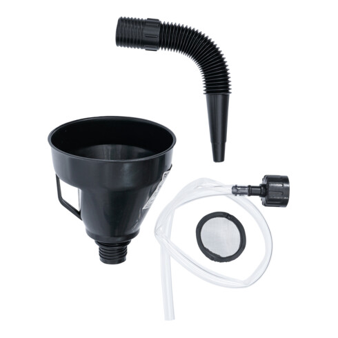 BGS Olievultrechterset met flexibele buis en slang Ø 135 mm 3 dlg.