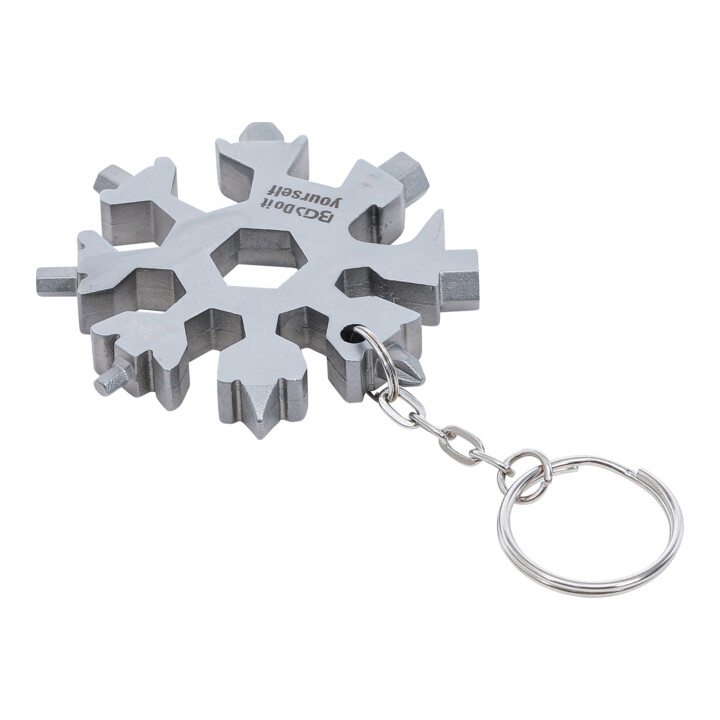 BGS Outil multifonctions flocon de neige 18-en-1 acier inoxydable