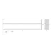 BGS Pad in gomma, con dado, per ponti sollevatori, 373 x 100 x 35 mm-3