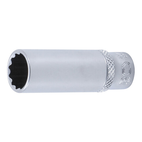 BGS Bussola poligonale, profonda, 6,3 mm (1/4"), 12 mm