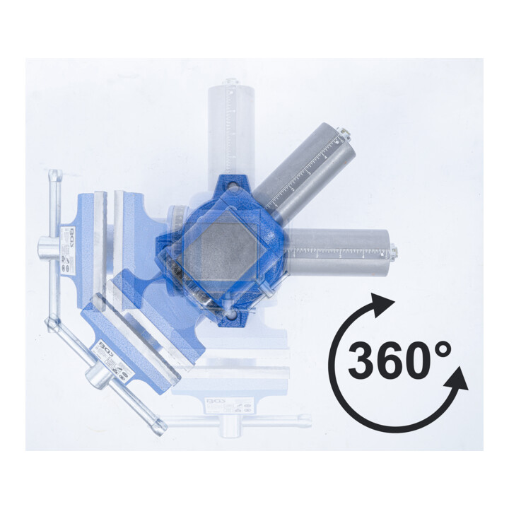 BGS Parallelbankschroef, 100 mm spanbekken, 360° draaibaar