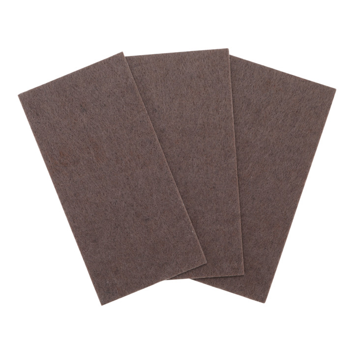 BGS Patin en feutre plaques brun 100 x 200 mm 3 pièces