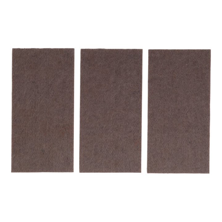 BGS Patin en feutre plaques brun 100 x 200 mm 3 pièces