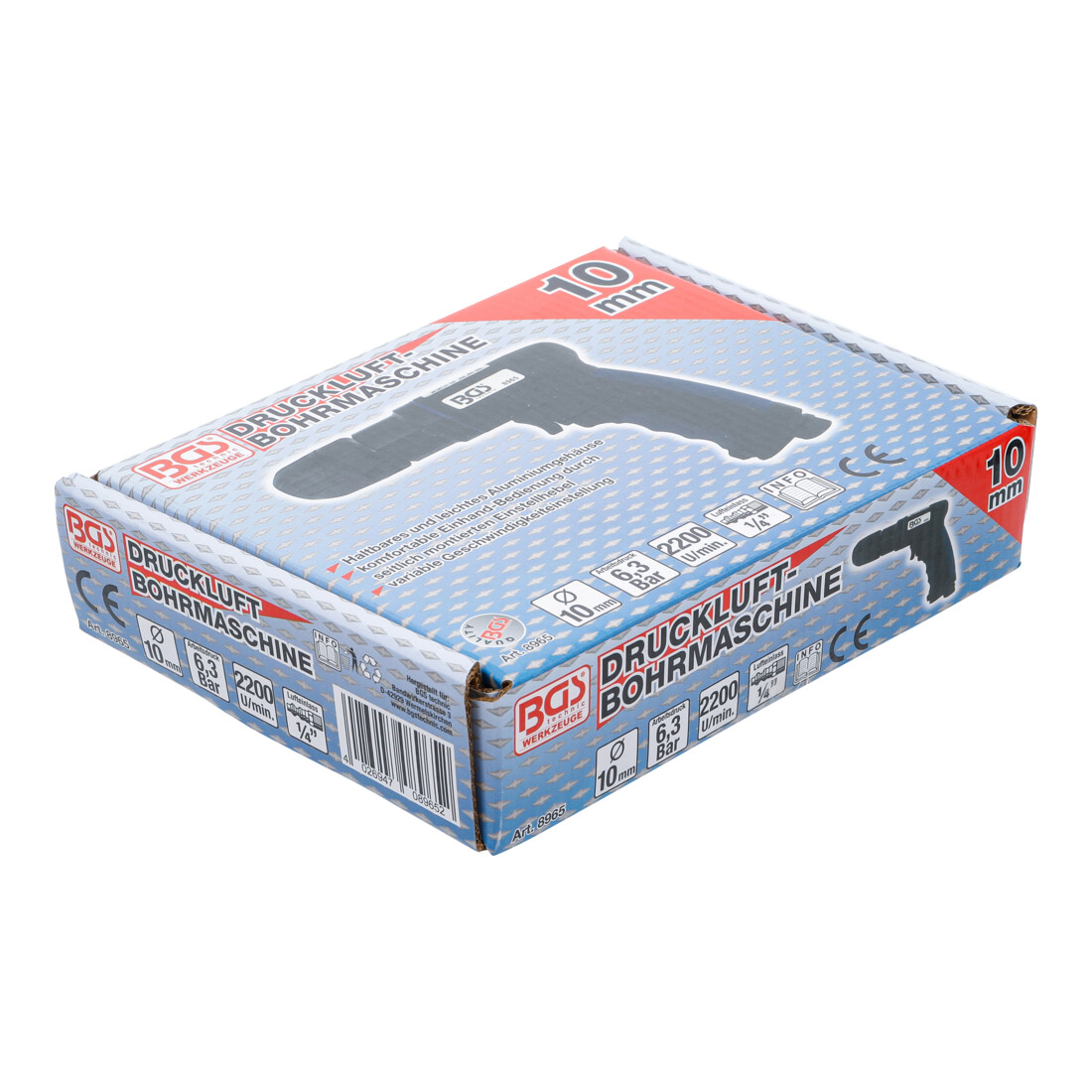 BGS Perceuse pneumatique avec mandrin rapide 10 mm, 8965