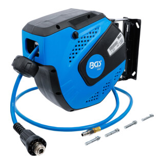 BGS Persluchtslang met haspel, automatisch, 10 m