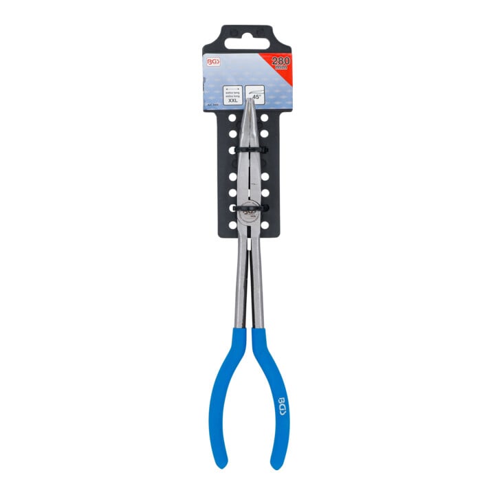 BGS Pince téléphonique, extra longue, coudée à 45°, 280 mm
