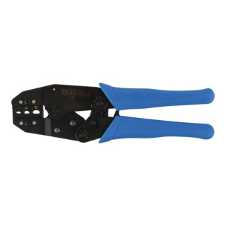 BGS Pinza a crimpare per capicorda con funzione di cricchetto per connettori per cavi isolati da 0,5 - 6mm²