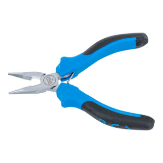BGS Pinza a punta per elettronica, diritta, con molla, 130mm