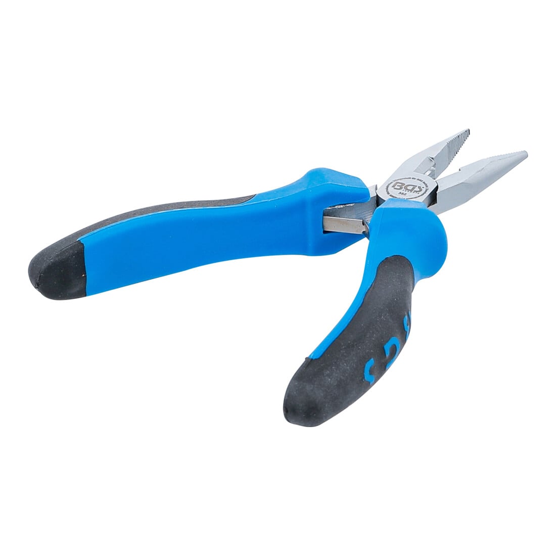 BGS Pinza a punta per elettronica, diritta, con molla, 130mm