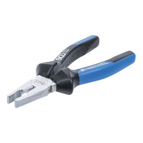 BGS Pinza combinata con sfaccettatura e taglierina, 180mm