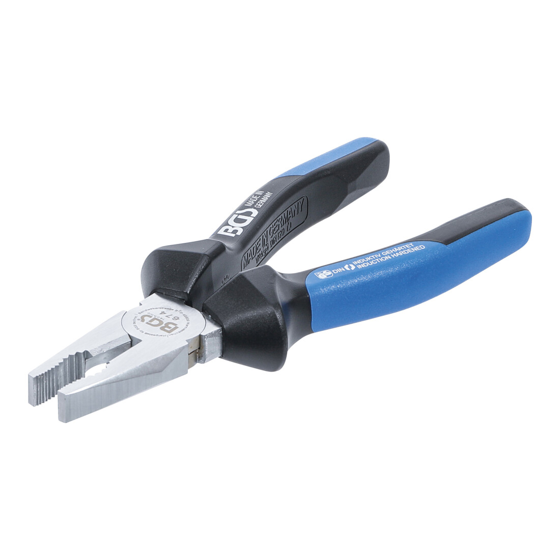 BGS Pinza combinata con sfaccettatura e taglierina, 180mm