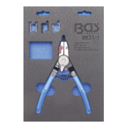 BGS Pinza per anelli seeger, per seeger esterni e interni, punte intercambiabili, 180 mm