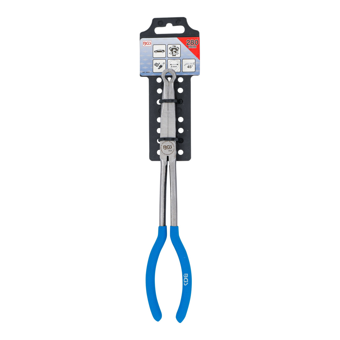 BGS Pinza per cappucci candele, con punta ad anello Ø 8 mm, 280 mm
