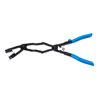 BGS Pinza per fascette stringitubo con doppio snodo, piegata, 0 - 50 mm, 430 mm