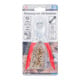 BGS Pinza per occhielli con 100 occhielli rotondi, 5,0 mm-5