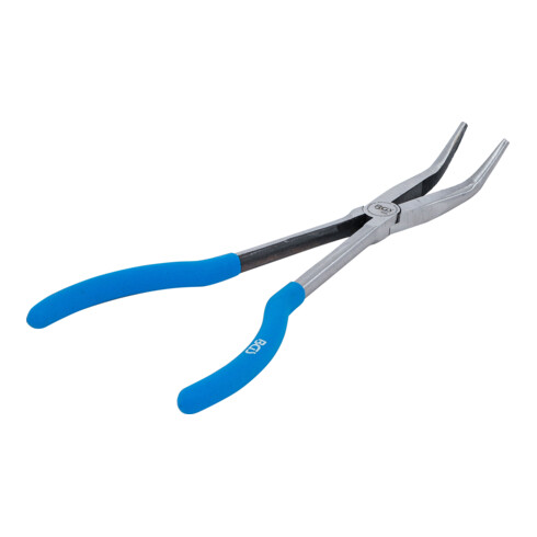 BGS Pinza per telefoni, extra lunga, curva a 45°, 280 mm