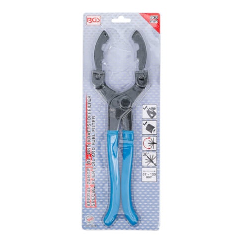 BGS Pinza speciale x filtro olio & carburante c/morse girevoli
