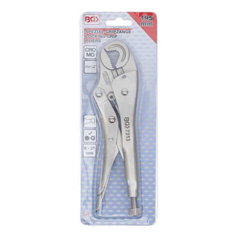 BGS Pinze a serraggio speciale di forma rotonda, 175mm 6 - 21mm