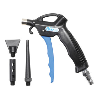 BGS Pistola di soffiaggio ad aria compressa con 3 attacchi
