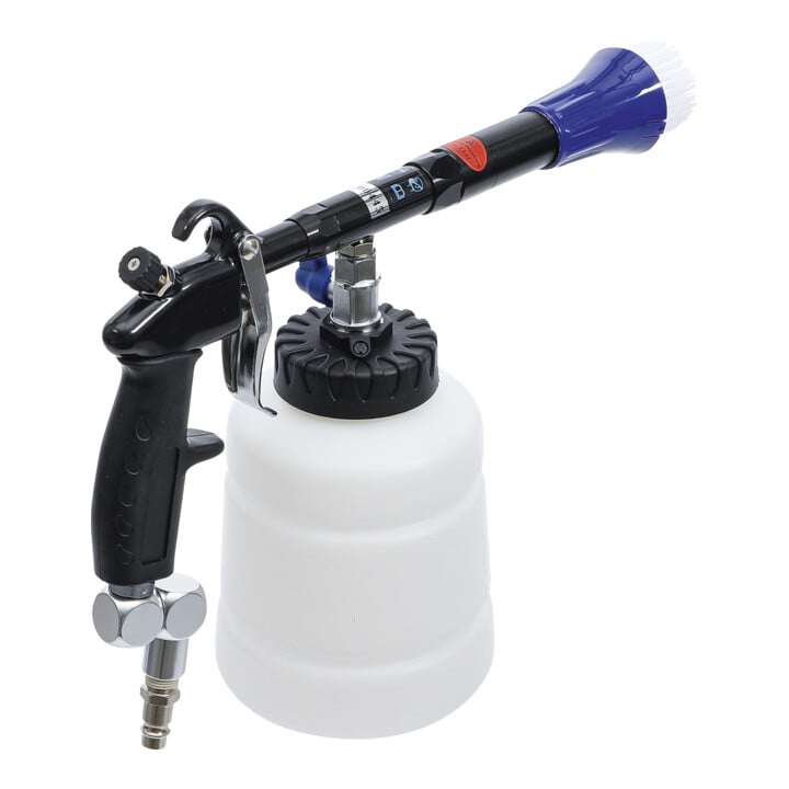 BGS Pistolet pneumatique de nettoyage avec brosse et accessoire d’aspiration 7 pièces