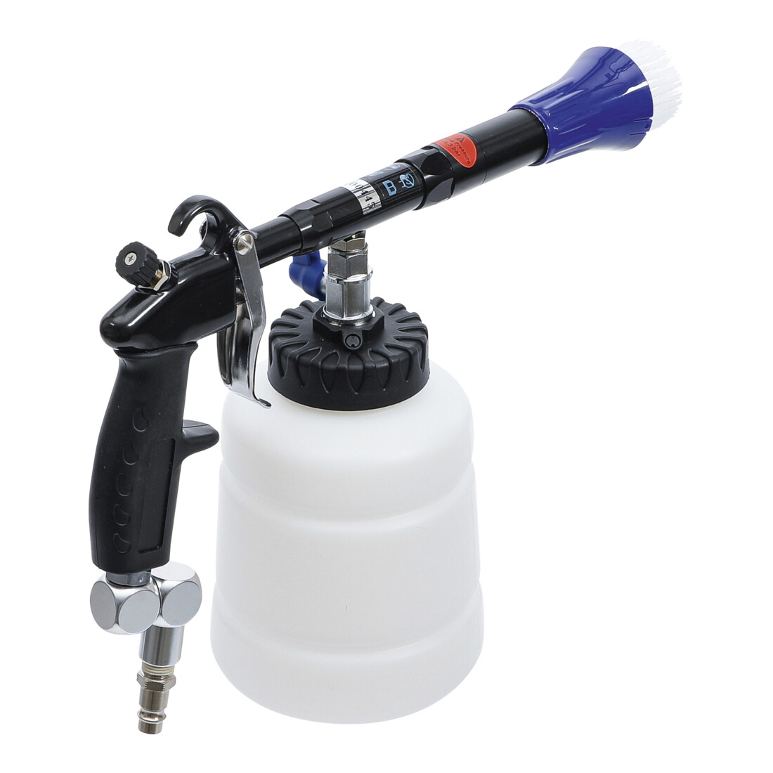 BGS Pistolet pneumatique de nettoyage avec brosse et accessoire d’aspiration 7 pièces