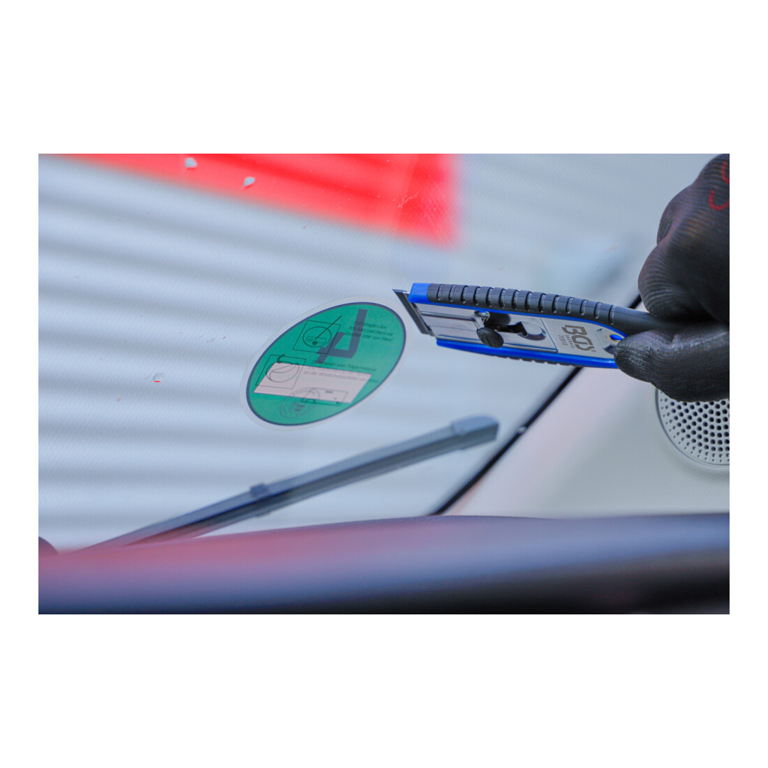 BGS Plaketschraper | 40 mm | met 6 kunststof schaafmessen