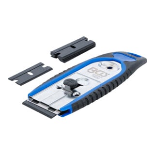 BGS Plakettenschaber 70912, 40 mm, mit 6 Kunstoff-Schaberklingen