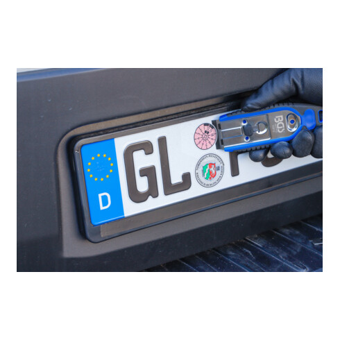 BGS Plakettenschaber 70912, 40 mm, mit 6 Kunstoff-Schaberklingen