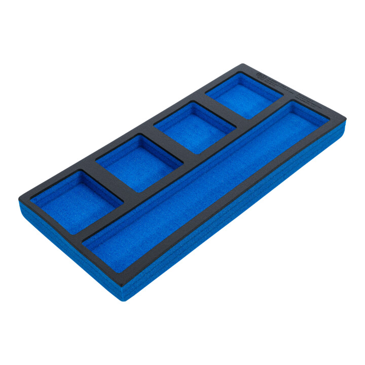 BGS Plateau pour servante d’atelier 1/3, vide : 5 compartiments, 408 x 189 x 32 mm