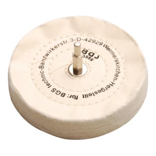 BGS Polierscheibe mit Spanndorn 6 mm