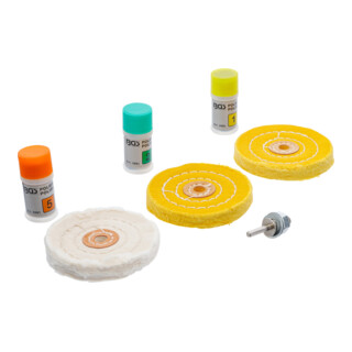 BGS polijstassortiment voor harde metalen 7 delig