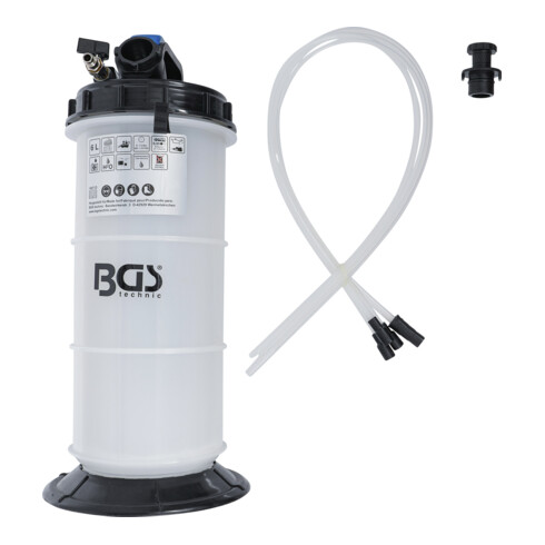 BGS Pompe d’aspiration à vide, pneumatique, 6 l