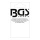 BGS Porta etichette in plastica per espositore da parete, 52 x 98 mm, 12 pezzi in 1 foglio-1