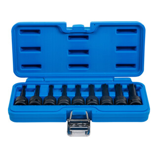 BGS Power bit insteekset aandrijving vierkantaandrijving 12,5 mm (1/2 inch) wigprofiel (voor Ribe) M5 - M14 9 delig