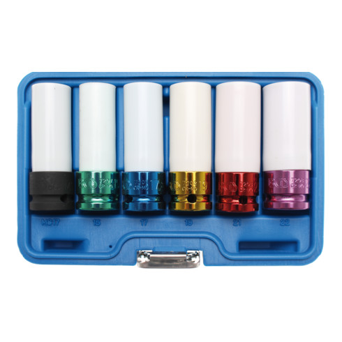BGS Power doppenset aandrijving vierkant aandrijving 12,5 mm 6 dlg.