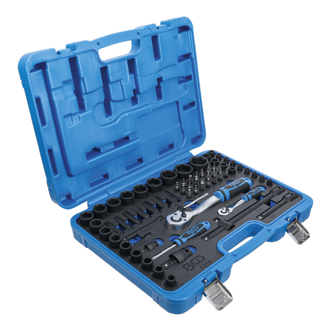 BGS Power dopsleutelset zeskant 6,3 mm (1/4 inch) + 12,5 mm (1/2 inch) 69 delig