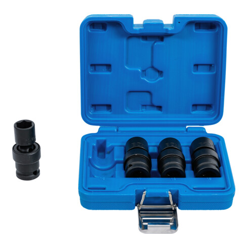BGS Power kogelgewricht dopset aandrijving binnen vierkant 12,5 mm (1/2 inch) 4 delig