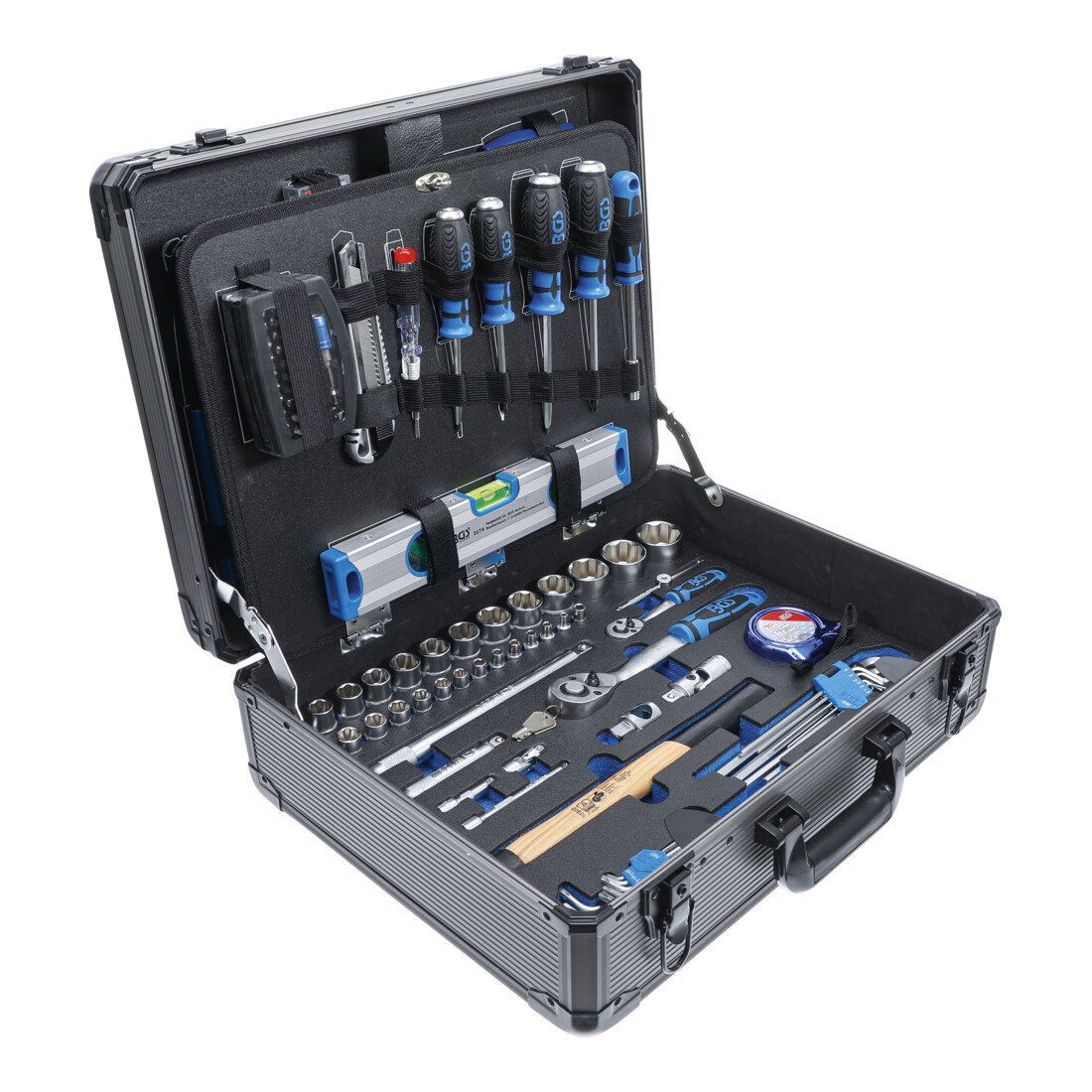 BGS professionele gereedschapsset, in aluminium koffer, 149 delig