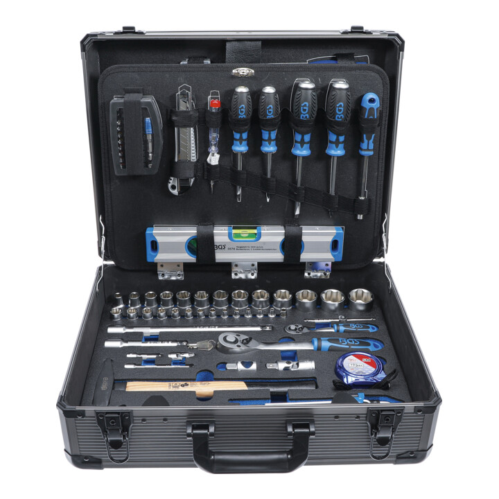 BGS professionele gereedschapsset, in aluminium koffer, 149 delig