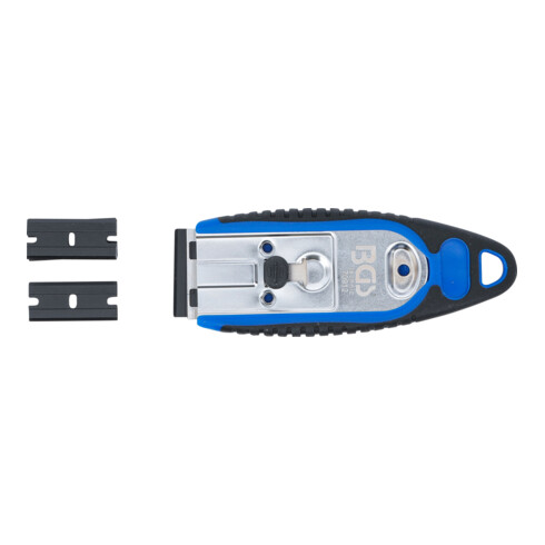 BGS Racloir d’étiquettes 40 mm avec 6 lames de racloir en matière plastique