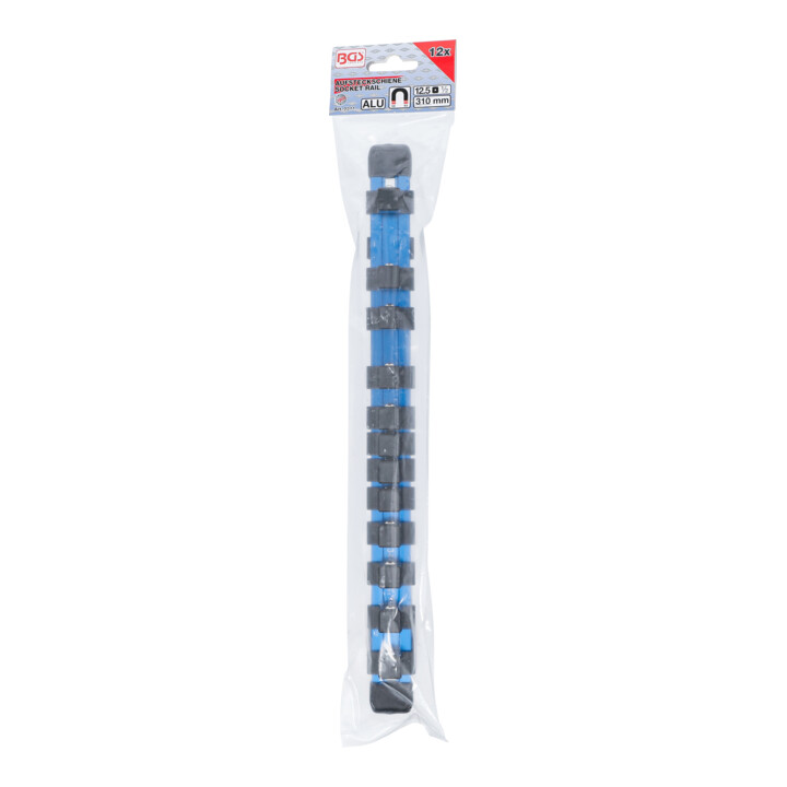 BGS Rail de support pour 12 douilles de clé à douille aimanté pour 12,5 mm (1/2")
