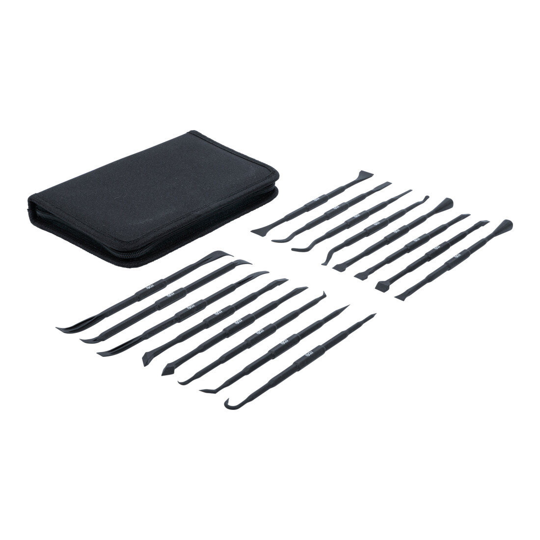 BGS Raschietto in plastica e kit di utensili per montaggio / rimozione O-ring / anelli di tenuta, 16pz.