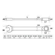 BGS Ratel knie ringsteeksleutel | 11 mm-3
