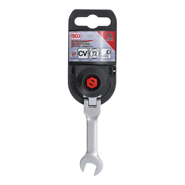 BGS Ratel ringsteeksleutel | kort | knie | 10 mm